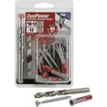 thumbnail image 1 of Tornillo y anclaje HILLMAN DuoPower de nailon, cabeza redonda, paquete de 12, 1 of 1