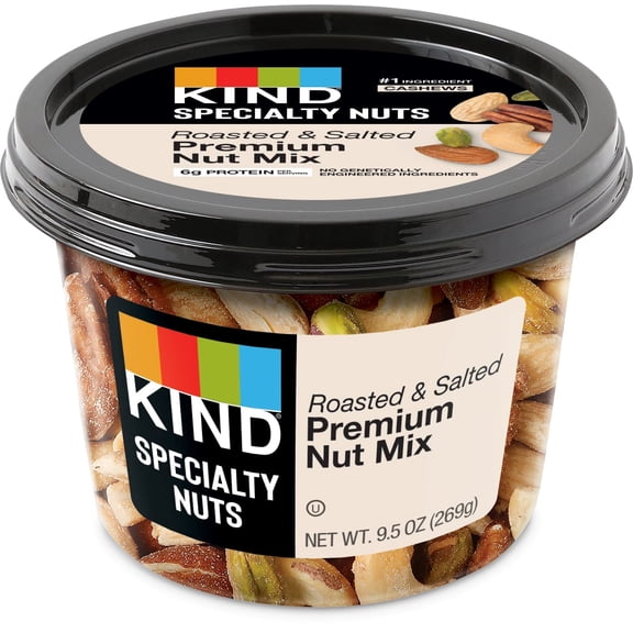 KIND Trail Mix, Roasted & Salted Premium Nut Mix, 9.5 Oz, 6 Ct