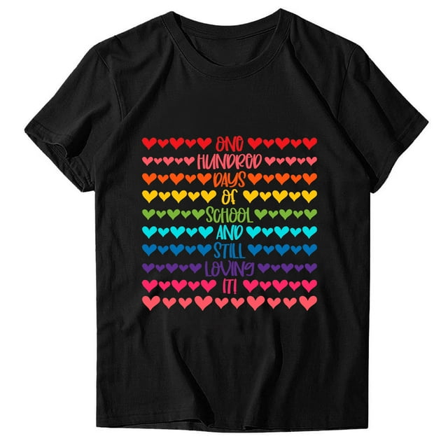 Birdeem T-Shirt Mode Femme Imprimé Col Rond Manches Courtes Blouse Ample