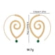 thumbnail image 4 of Sonducket Pendientes Oreja Cuelga Joyería exagerada Oro Plata Aro Pendiente Fiesta Boda Banquete Par Ropa, zapatos y accesorios Miscelánea Oro Sonducket AP010226-02, 4 of 6