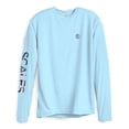 thumbnail image 2 of SCALES Men's Blue Seas Sleeve Performance Shirt Light Blue, 3XLarge Long Sleeve Shirt, 2 of 6
