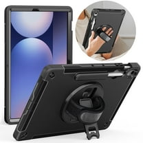 ZOLOHONI Case for Samsung Galaxy Tab S10 FE Plus / S10 FE  13.1-inch 2025 SM-X620 X626B, Heavy Duty Rugged Shockproof Protection Tablet Case&Cover with Rotating Stand Handle Hand Strap Pen Holder