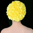 thumbnail image 3 of Women 3D Petals Swimming Caps Fashional Long Hairs Ear Protection Large and Multi Colors Swim Cap, 3 of 8
