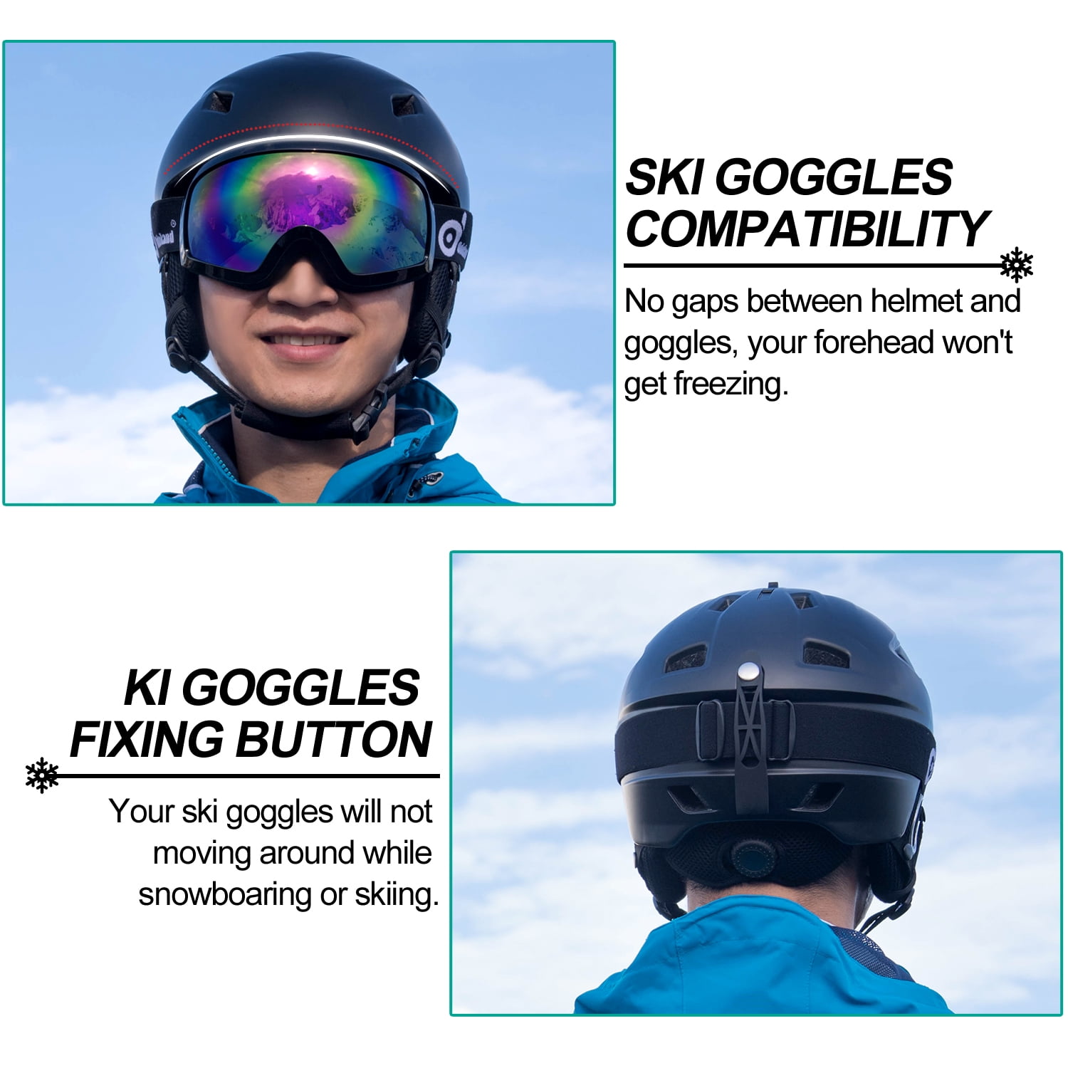 Sports Helmet and Protective Glasses Snowmobile,Gtay,XL Motorcycle Cycling Odoland Snow Ski Helmet and Goggles Set for Kids and Adult Snowboarding Shockproof//Windproof Protective Gear for Skiing
