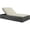 Beige, variant on Hawthorne Collection Patio Double Chaise Lounge in Chocolate and Navy