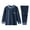 Navy, variant on Hpgjzj Kids Boys Girls Thermal Underwear Set Fall Winter Warm Base Layer Long Johns 2 Piece Outfits