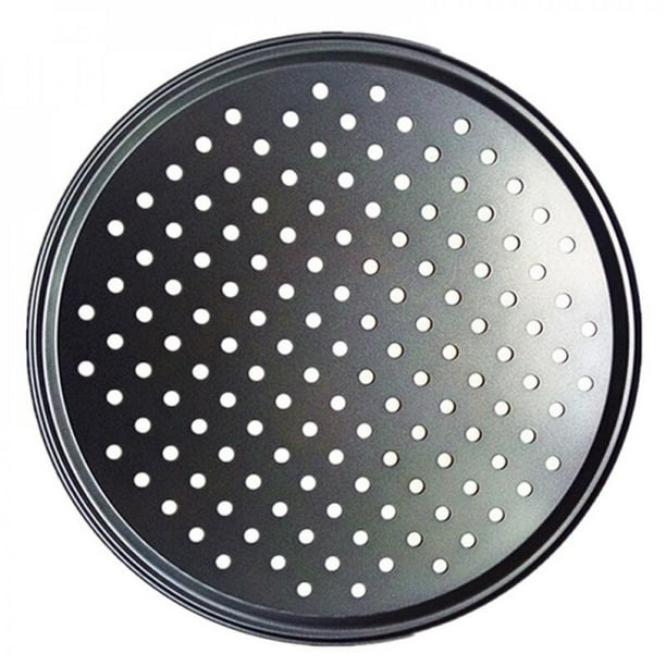 Abcelit Pizza Pan with Holes Stainless Steel Round Vented Pizza Crisper