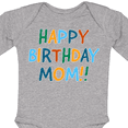 thumbnail image 4 of Inktastic Happy Birthday Mom Boys or Girls Long Sleeve Baby Bodysuit, 4 of 5
