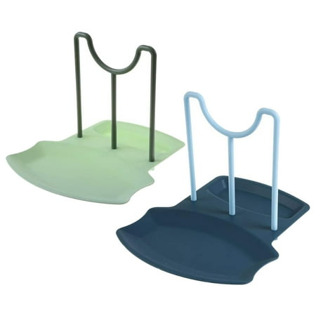 

2 Pack Multifunction Kitchen Spatula Rack(Blue & Green)