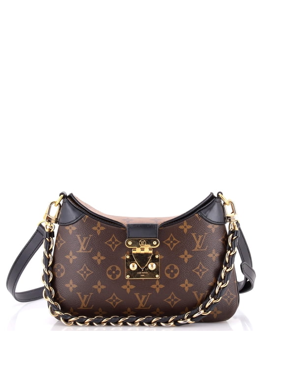 Pre-Owned LV Twinny Handbag Monogram Canvas and Reverse Monogram Canvas with Leather By Rebag