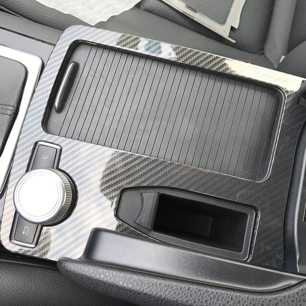Carrfan Console Armrest Stickers Trim Cover Car Styling Interior Accessories for Mercedes-Benz C-class C180 C200 W204 2008-2014 LHD C180 C200 C260 C300