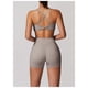 thumbnail image 3 of Conjuntos de entrenamiento for mujer, sujetador deportivo de 2 piezas, camiseta sin mangas, leggings de cintura alta, ropa deportiva for gimnasio y yoga, top de entrenamiento for mujer, 3 of 7