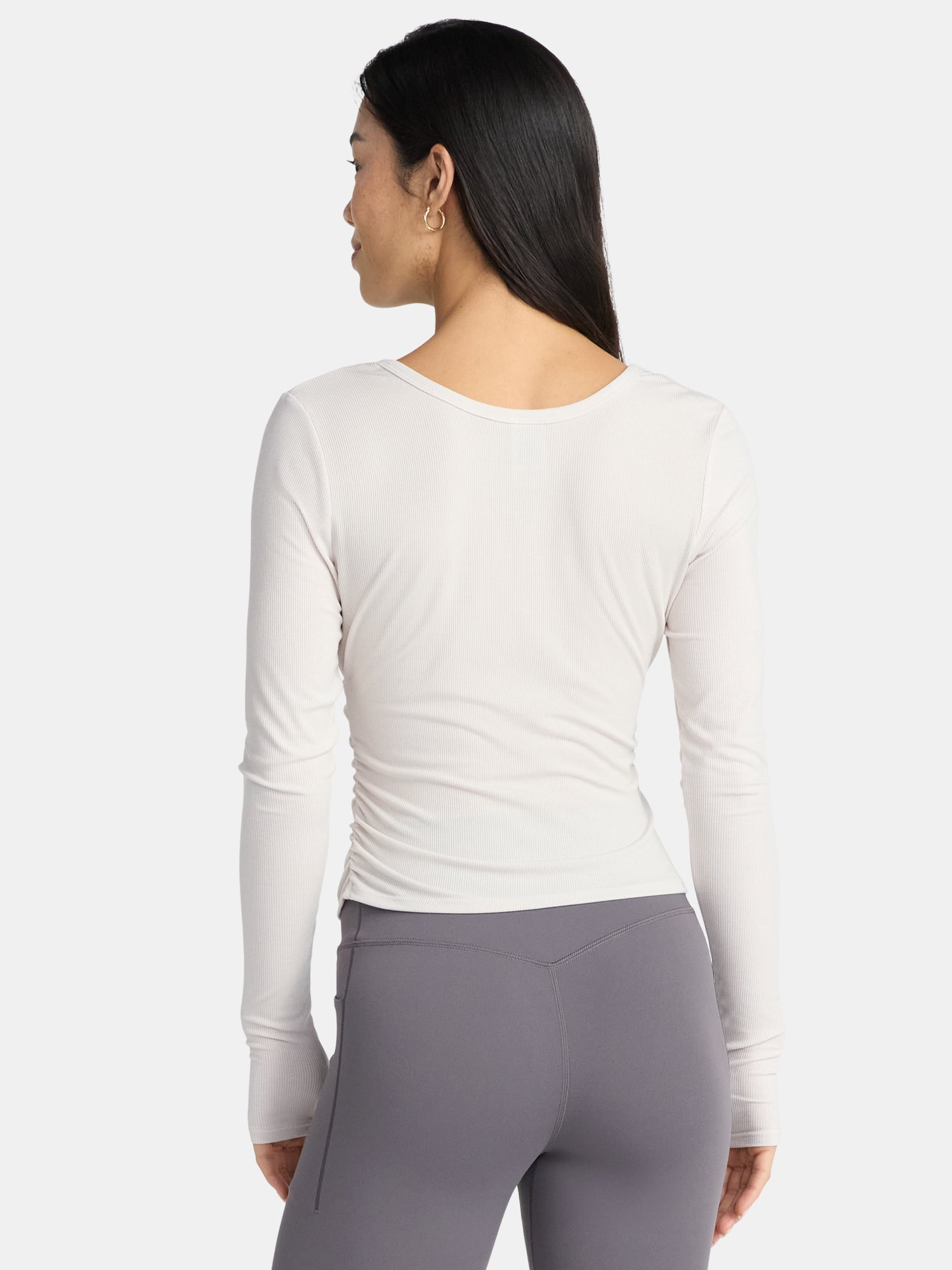 Avia Women's Reversible Wrap Top with Long Sleeves, Sizes XS-XXXL