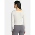 thumbnail image 3 of Avia Women's Reversible Wrap Top with Long Sleeves, Sizes XS-XXXL, 3 of 7