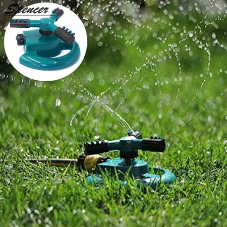 Spencer Lawn Sprinkler 360 degree Rotating Impulse Orbit Sprinkler Lawn Irrigation System Covering Large