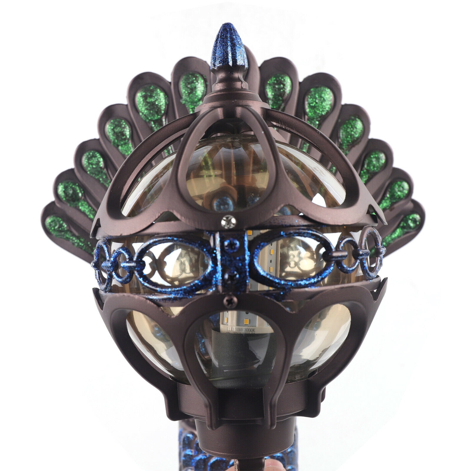 DENEST Antique Wall Mount Peacock Sconce Porch Light Lamp Garden Wall Lighting Fixture