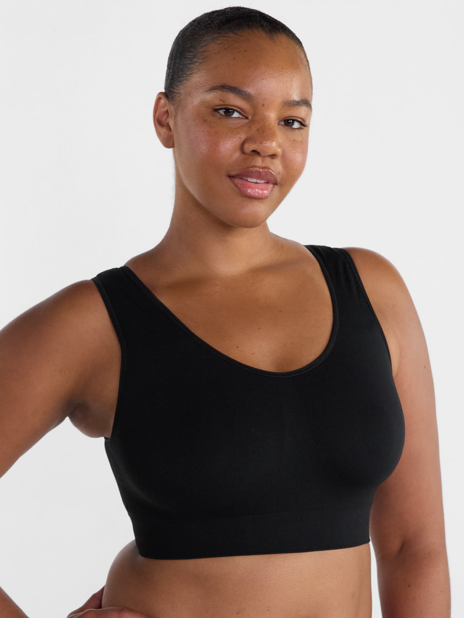 Joyspun Women's Pullover Comfort Bralette, Removable Padding, Sizes S-XXXL
