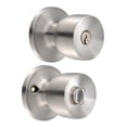 thumbnail image 1 of Cerradura Pomo Copa Recámara Lock Acero Inoxidable 19PO, 1 of 3