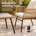 thumbnail image 6 of RADIATA 5 Pieces Beige Boho Outdoor Patio Furniture Sets with Double Egg Chair, Conversation Sectional Sofa Set with Side Table & Ice Bucket for Backyard, 6 of 11