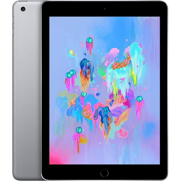 Apple iPad 9.7 (6e Génération) 32Go Wi-FI + Cellular - Argent - Débloqué  (Reconditionné)