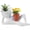 Red, variant on Relaxing Lying Figure Resin Planter, Cute Reclining Figure Double Planter Pot with Drainage Hole, Funny Plant Pots Interesting Decoration, Create Warm Ambience,Visual Focus