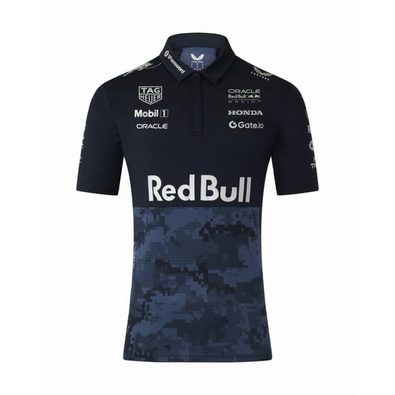Red Bull Racing F1 x HypeBeast 2025 Special Edition Track Polo Shirt - Navy