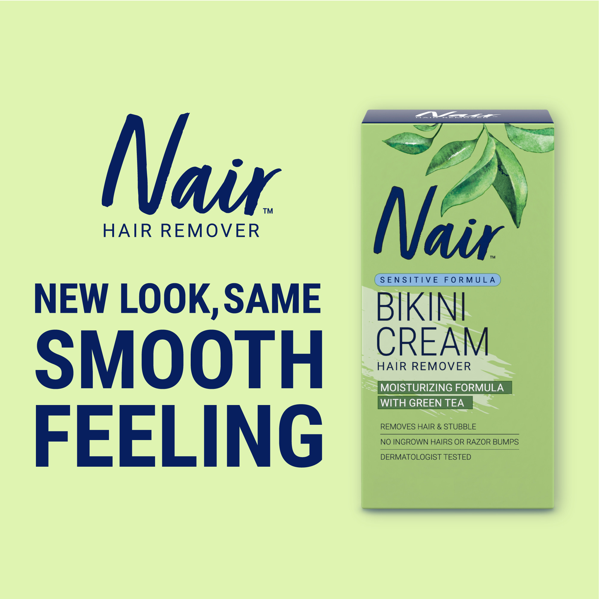 Nair Hair Remover Sensitive Formula Bikini Cream Hair Removal, 1.7 Oz Box - image 4 of 8