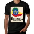 thumbnail image 2 of T-shirt Ethiopia Map  Soft Cotton Adult Heat-Transfer Graphic T-Shirt - 180g Breathable Fabric, Unisex Summer Casual Wear with Durable Heat-Printed Design, 2 of 10
