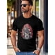 thumbnail image 3 of Men's T-Shirt,Short Sleeve Tee Shirt Casual Tops Electric Guitars Skeletons Crewneck T Shirts for Men, 3 of 8