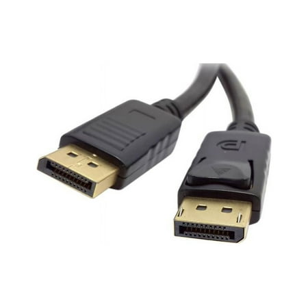 UPC: 0893339045923 | Unirise DP-06F-MM 6ft Black DisplayPort Cable M-M w/ Latches