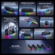 thumbnail image 5 of Pack de 2 ratones recargables Switch2 para mano izquierda y derecha con base magnética y luz ambiental para mandos Joy-Con de Nintendo Switch 2, 5 of 12