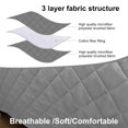 thumbnail image 3 of CHOK 2024 Recliner Chair Cover Reversible Small Recliner Slipcover for Dogs Seat Width to 25 Inch Washable Couch Cover with Elastic Straps for Kids and Pets(Small Recliner  Coffee), 3 of 8