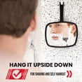 thumbnail image 5 of MIRRORVANA Hand Mirror with Ergonomic Handle - Handheld Mirror for Makeup, Home Haircuts, Dental and Barber Use, 8” x 11” (Black), 5 of 6