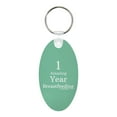 thumbnail image 3 of ThisWear Lactation Specialist&nbsp;Gifts for Mom 1 Amazing Year Breastfeeding Aluminum Oval Keychain, 3 of 3