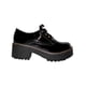 thumbnail image 2 of ZAPATO PLATAFORMA CASUAL VESTIR LEON MUJER DAMA NEGRO CHAROL 500 LEON  500p, 2 of 3