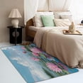 thumbnail image 4 of Lotus Flower Area Rug - 4x5 Rug - Lotus Flower Rug - Pink Floral Area Rug - Lotus Pond Rugs - Girls Carpet, 4 of 7