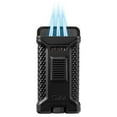 thumbnail image 2 of Colibri Ascari Triple Jet Flame Butane Lighter, Windproof & Refillable, Cigar Enthusiast's Choice with Integrated Punch, Blue Fuel Window, and Adjustable Flame (Black), 2 of 2