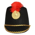 thumbnail image 5 of TiaoBug Kids Circus Ringmaster Performance Outfits Fringe Epaulet Jacket with Majorette Drummer Hat Black-A 6, 5 of 6