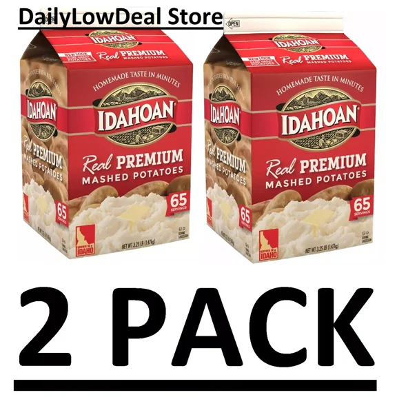 2 PACK - Idahoan Real Premium Mashed Potatoes (3.25 lbs.)
