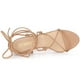 thumbnail image 4 of Sandalias de tacón de aguja Allegra K con tiras y punta abierta con cordones para mujer Nude US 11, 4 of 5