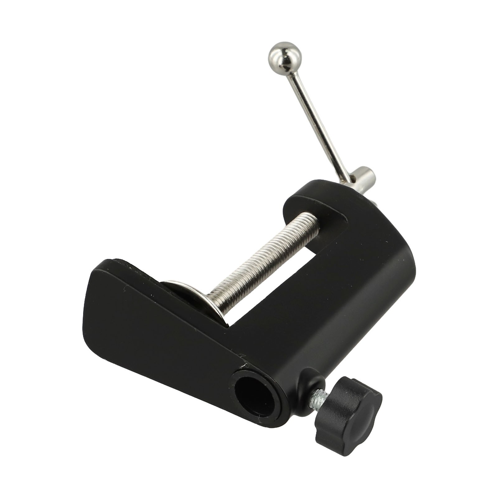 Pince De Fixation De Bureau En Alliage D'aluminium - Forme En C - Rotation 360° - Avec Tampons Anti-rayure - Pour Micro, Lampe, Accessoires
