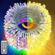 thumbnail image 1 of Luces navideñas KNONEW 123 m 1000 LED que cambian de color en 11 modos, 1 of 8