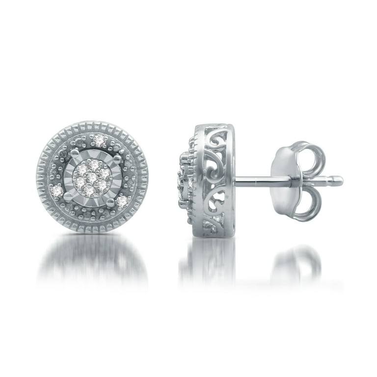 Brilliance Fine Jewelry Women's 1/10 CTTW Round Natural Diamond