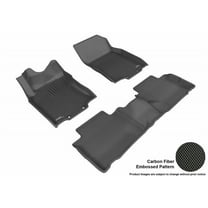 3D MAXpider 2014-2020 Fits Nissan Rogue Kagu 1st Row 2nd Row Black Carbon Fiber Embossed Pattern Floor Mat L1NS06801509