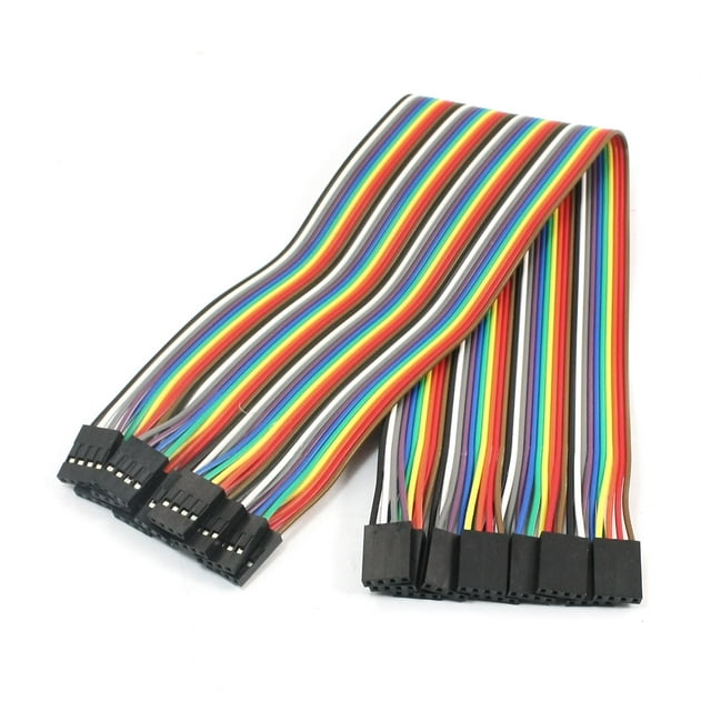 10 piezas de conector de cable jumper F/F sin soldadura de 2.54 mm de paso 4Pin-4Pin de 30 cm
