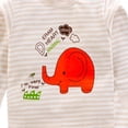 thumbnail image 3 of larppty Toddler Pajamas Girls Boys Warm Cotton Pjs for Kids 2 Piece Long Sleeve Pajama Set(6-12 Months,Beige), 3 of 3