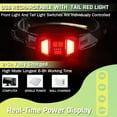thumbnail image 5 of Headlamp Rechargeable,Ultra Bright Upgrade 1500 Lumens 6 Modes Head Lamp Led Rechargeable with Taillight(Individual Control),230°Wide Beam Waterproof Headlamps for Adults Outdoor Camping Running, 5 of 6