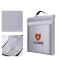 thumbnail image 3 of Billuyoard Bolsa de documentos ignífuga Bolsa de almacenamiento resistente al fuego y al agua para Documentos en efectivo Joyas Pasaporte Almacenamiento y organización del hogar, 3 of 5