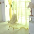 thumbnail image 3 of Sheer Voile Curtain Panels 2 Pack 80x200cm - Light Filtering Window Drapes for Living Room Bedroom - Soft Semi Sheer Curtains for Privacy and Sunlight Diffusion - Modern Home Decor, 3 of 5