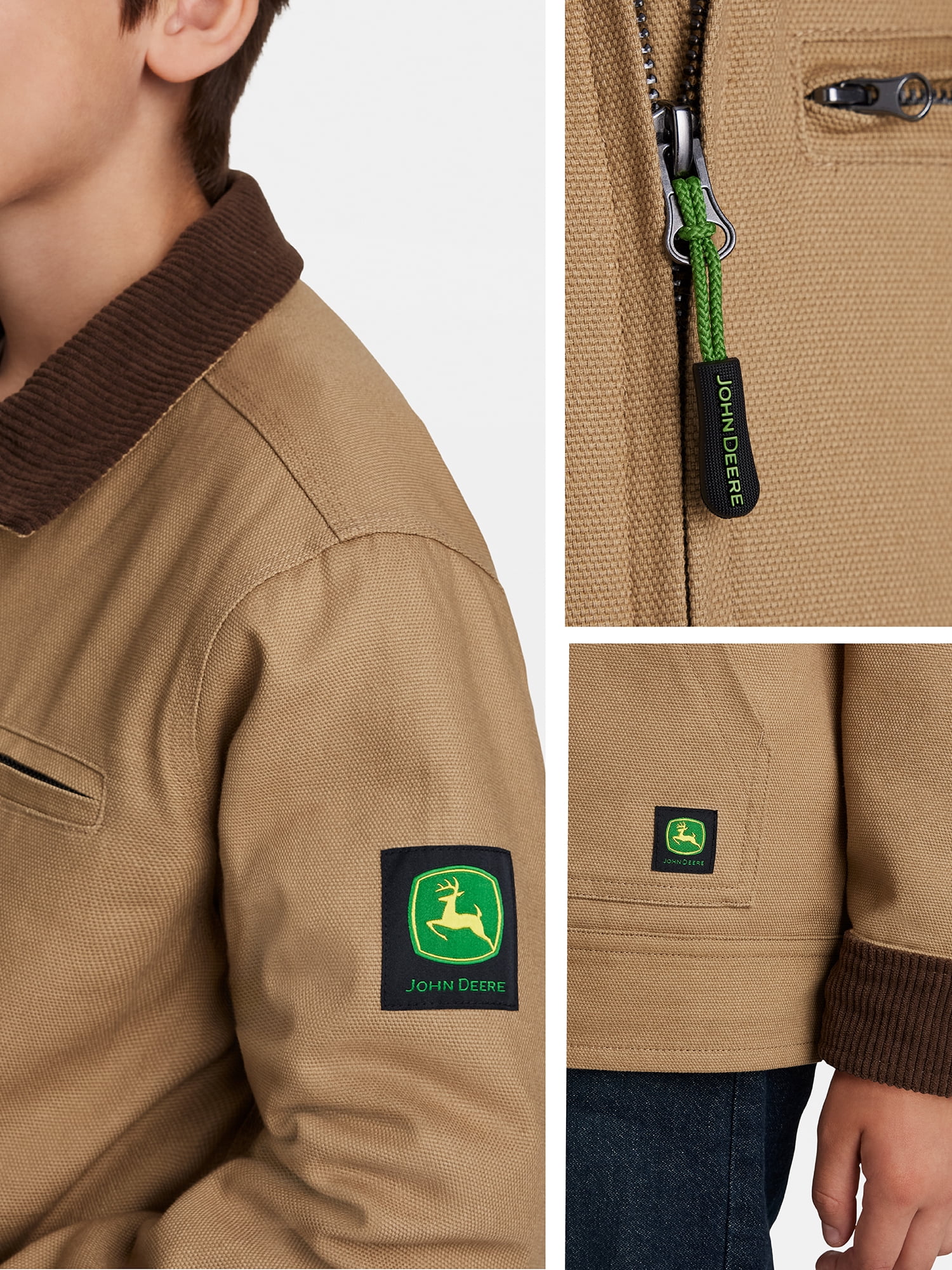 John Deere Boy's Canvas Tractor Jacket, Sizes 4 - 16